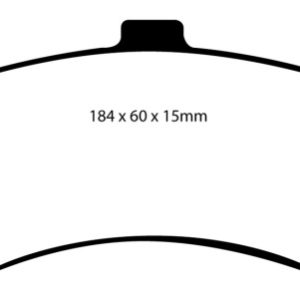 EBC 03-04 Pontiac GTO 5.7 (Solid Rear Rotors) Redstuff Front Brake Pads