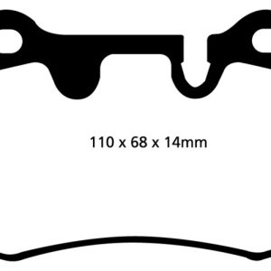 EBC 04-12 Aston Martin DB9 5.9 Yellowstuff Rear Brake Pads