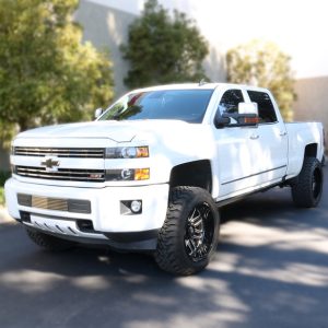 RealTruck 15-19 Chevy Silverado 25/3500HD CC Dsl 4dr VoltStep Electric Running Board Kit - Tex. Blk