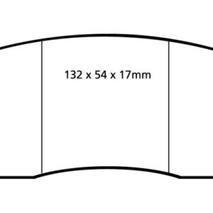 EBC 90-00 Aston Martin Vantage 5.3 (Twin Supercharged)(AP) Redstuff Front Brake Pads