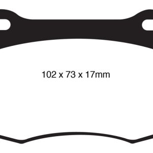 EBC 08+ Lexus IS-F 5.0 Yellowstuff Rear Brake Pads