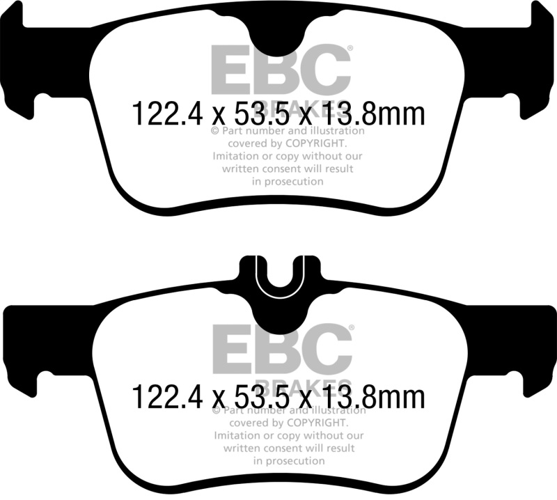 EBC 17-21 Honda Civic Type-R 2.0T Bluestuff Rear Brake Pads - Image 7