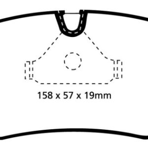 EBC 87-91 BMW M3 2.3 (E30) Redstuff Front Brake Pads