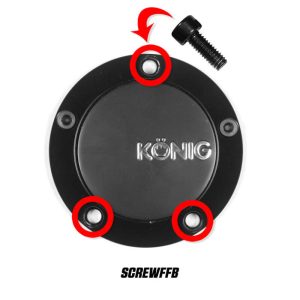 Konig Cap Screw (Black) For CAPFFB - Flow Formed (Single)