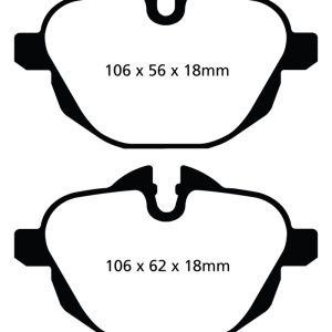 EBC 14+ BMW i8 1.5 Turbo/Electric Yellowstuff Rear Brake Pads