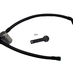 J&L 19-23 Chevy Silverado/GMC Sierra 1500 2.7L Passenger Side Oil Separator 3.0 - Clear Anodized
