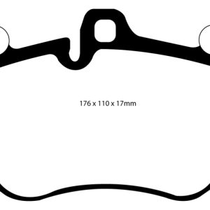 EBC 05-10 Lamborghini Murcielago 6.5 (4 Pad set)(Cast Iron Rotors) Redstuff Front Brake Pads