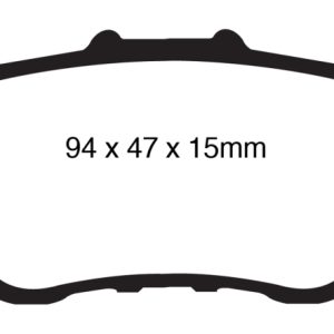 EBC 09-14 Acura TSX 2.4 Redstuff Rear Brake Pads