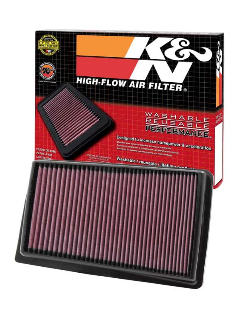 K&N 09 Hyundai Genesis 4.6L V8 Drop In Air Filter - Image 4