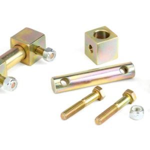JKS Manufacturing Jeep Wrangler TJ/LJ Lower Shock Bar Pin Eliminator - Front