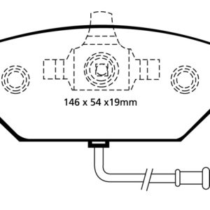 EBC 00-05 Volkswagen Beetle 2.0 Yellowstuff Front Brake Pads