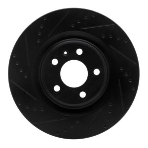 DFC 08-25 Audi A6 ALLROAD Rear Left Drilled & Slotted Black Brake Rotor