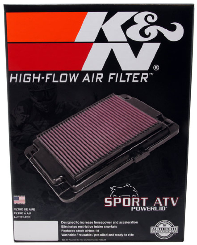 K&N 06-09 & 12-13 Honda TRX450ER / 06-09 TRX450R Powerlid Air Box Cover - Image 8