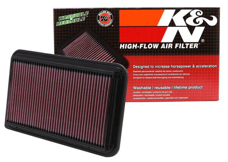 K&N 01-06 Toyota Camry / 04-10 Sienna / 01-09 Highlander / 03-06 Lexus RX330 Drop In Air Filter - Image 8