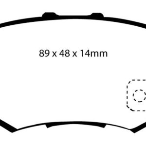 EBC 97 Acura CL 2.2 Redstuff Rear Brake Pads