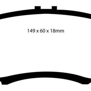 EBC 01-03 Acura CL 3.2 Redstuff Front Brake Pads