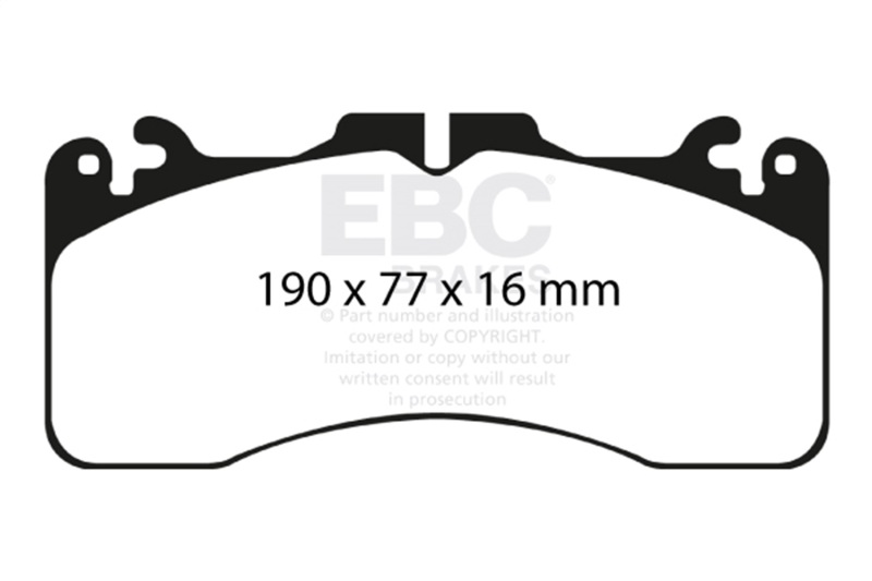 EBC 2016+ Lexus GS-F Bluestuff Front Brake Pads - Image 8