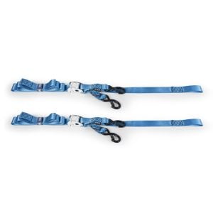 Borne Off-Road Cam Buckle Tie-Down Kit (2-Pack) Blue