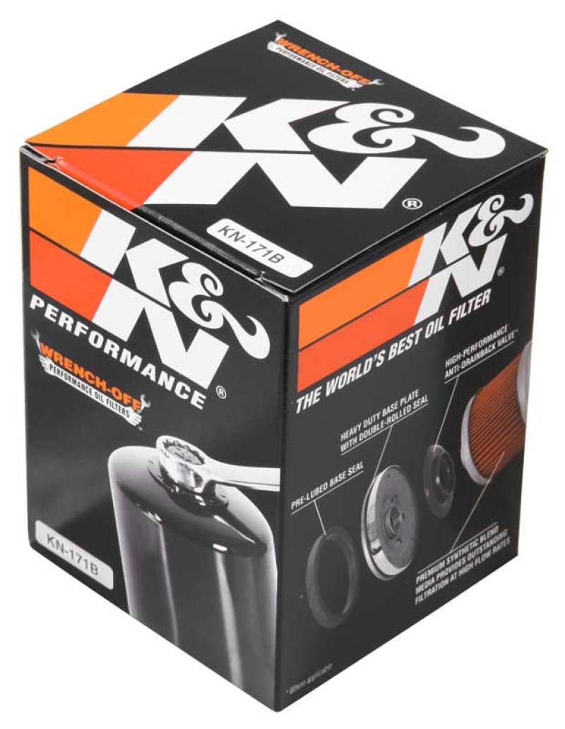 K&N Harley-Davidson / Buell 3in OD x 4.063in H Black Oil Filter - Image 9
