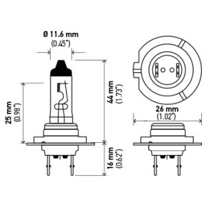 Hella Halogen H7 Bulb