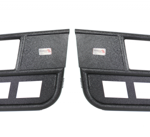 Fishbone Offroad 97-06 Jeep Wrangler TJ Front Tube Doors - Black Textured Powdercoat Steel
