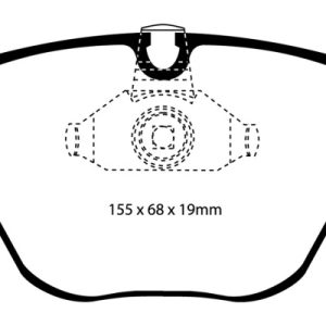 EBC 08-10 BMW M3 4.0 (E90) Yellowstuff Front Brake Pads