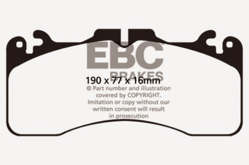 EBC 2016+ Lexus GS-F Bluestuff Front Brake Pads - Image 3