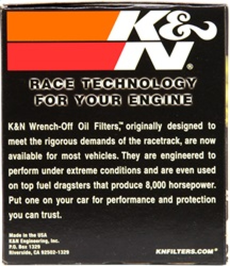 K&N 87-92 Supra Non-Turbo / 99-04 Grand Cherokee 4.0 Performance Gold Oil Filter - Image 4