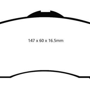 EBC 08-11 Chrysler Town & Country 3.3 Ultimax2 Front Brake Pads