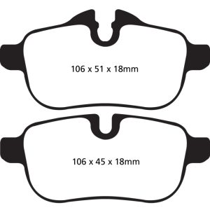EBC 09+ BMW Z4 3.0 (E89) Yellowstuff Rear Brake Pads