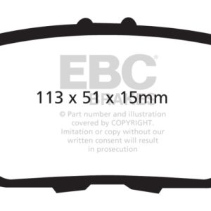 EBC 05-14 Honda Ridgeline 3.5 Greenstuff Rear Brake Pads
