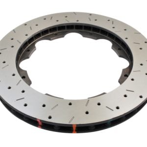 DBA 09-24 Nissan GTR Rear 5000 Series Drilled & Slotted Ring