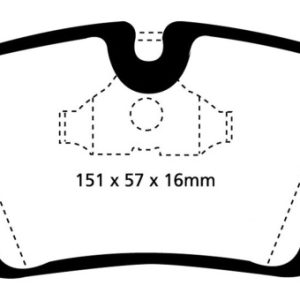 EBC 96-98 BMW Z3 1.9 Redstuff Front Brake Pads