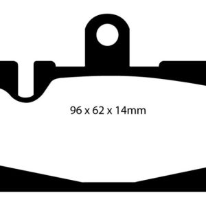 EBC 01-06 Lexus LS430 4.3 Redstuff Rear Brake Pads