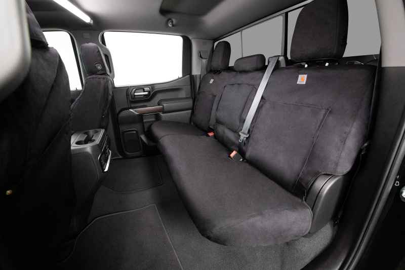 Covercraft 19-24 Chevrolet Silverado Carhartt Super Dux SeatSaverFront Row Seat Covers - Blk - Image 7