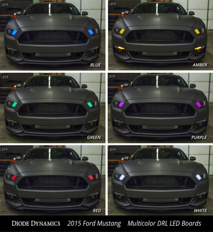 Diode Dynamics 15-17 Ford Mustang RGBW DRL LED Boards - Image 6