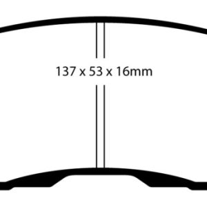 EBC 02-03 Infiniti G20 2.0 Redstuff Front Brake Pads