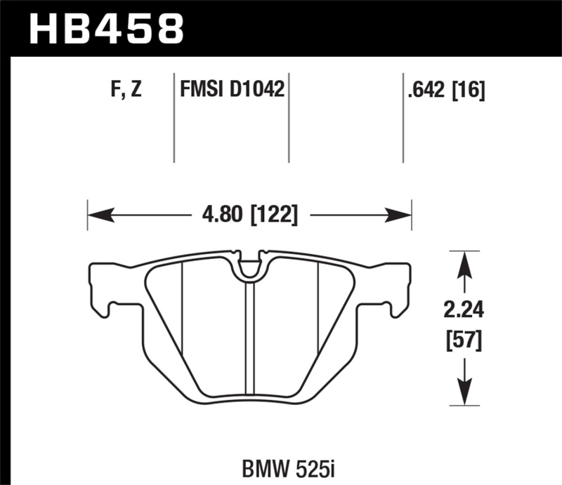 Hawk 04-06 BMW 525I / 06-07 BMW 525Xi/530Xi / 08-10 528I / 04-07 530I / 08-09 535Xi / 09-10 535i HP - Image 2