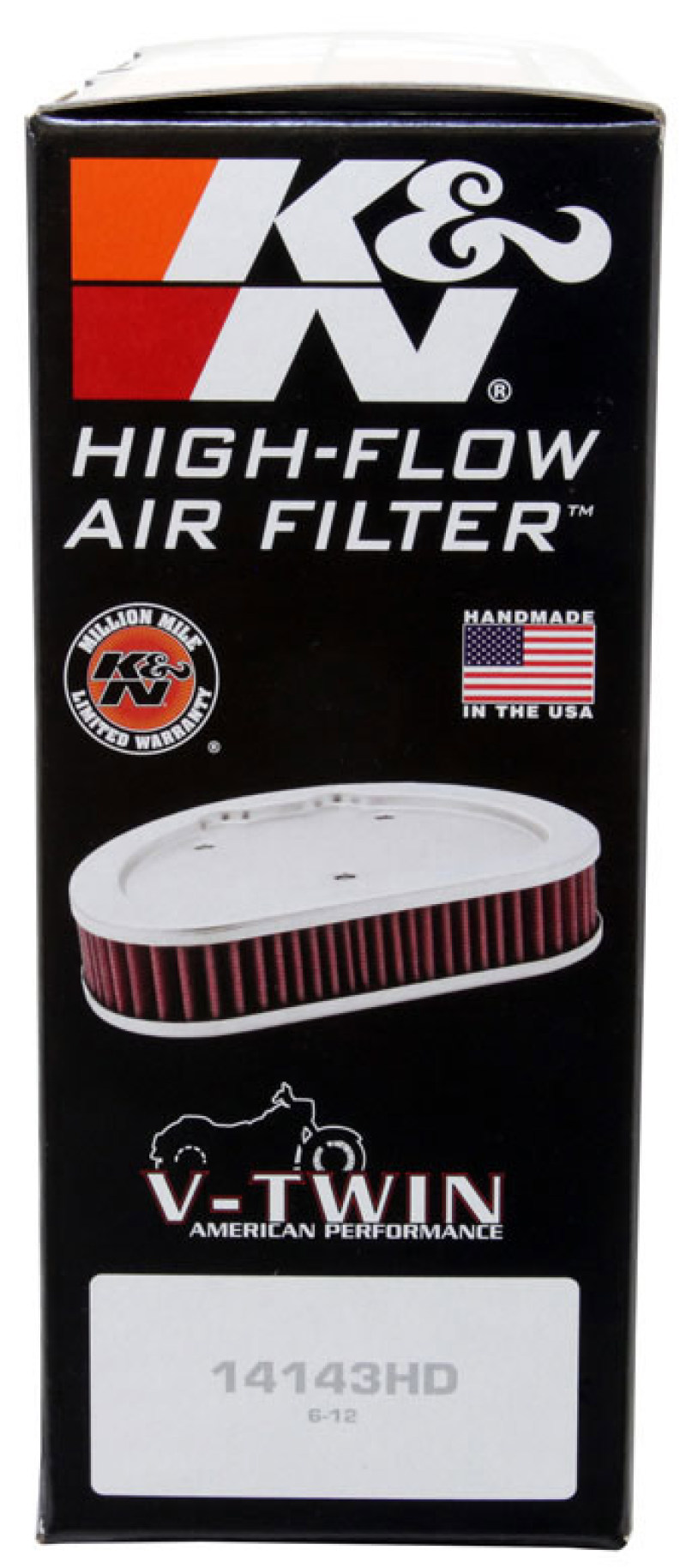 K&N Textured Black Replacement Air Filter 2015 Harley-Davidson XG500 Street - Image 10