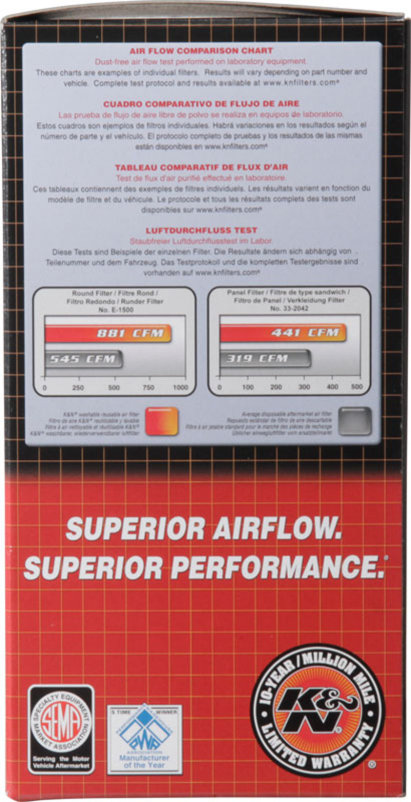 K&N Custom Round Filter 5-1/8in FLG / 9in OD x 4-1/8in HW/VENT - Image 6