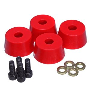 Energy Suspension 96-02 Toyota 4Runner Front Hyper Flex Red Bump Stop Set