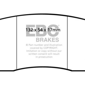 EBC 90-00 Aston Martin Vantage 5.3 (Twin Supercharged)(AP) Bluestuff Front Brake Pads