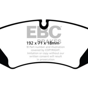 EBC 14+ Land Rover LR4 3.0 Supercharged Greenstuff Front Brake Pads