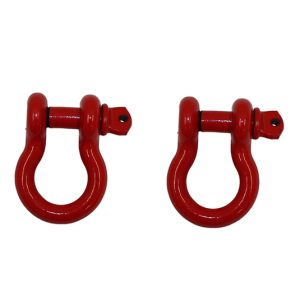 Fishbone Offroad D Ring 3/4In Red 2 Piece Set