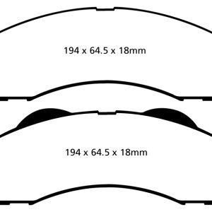 EBC 15+ Ford Expedition 3.5 Twin Turbo 2WD Greenstuff Front Brake Pads