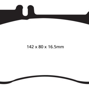 EBC 10+ Mercedes-Benz E350 3.5 AMG Sport Package Redstuff Front Brake Pads