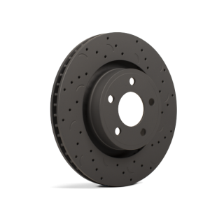 Hawk Talon 2013 Subaru BRZ w/ Solid Rear Rotors Drilled and Slotted Rear Brake Rotor Set