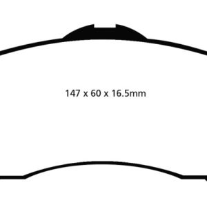 EBC 08-11 Chrysler Town & Country 3.3 Greenstuff Front Brake Pads
