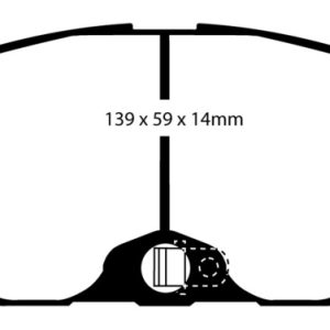 EBC 93-97 Infiniti J30 3.0 Redstuff Front Brake Pads