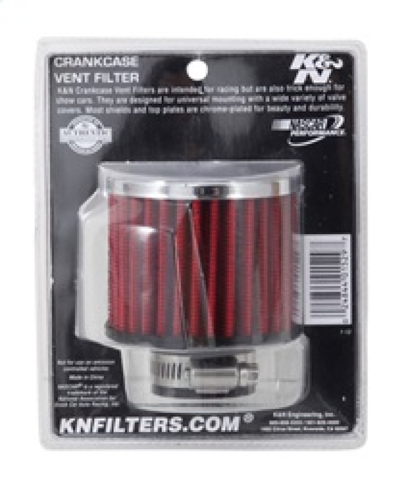 K&N 1.25in Flange ID x 3in OD x 2.5in H Rubber Base Crankcase Vent Filter - Image 10